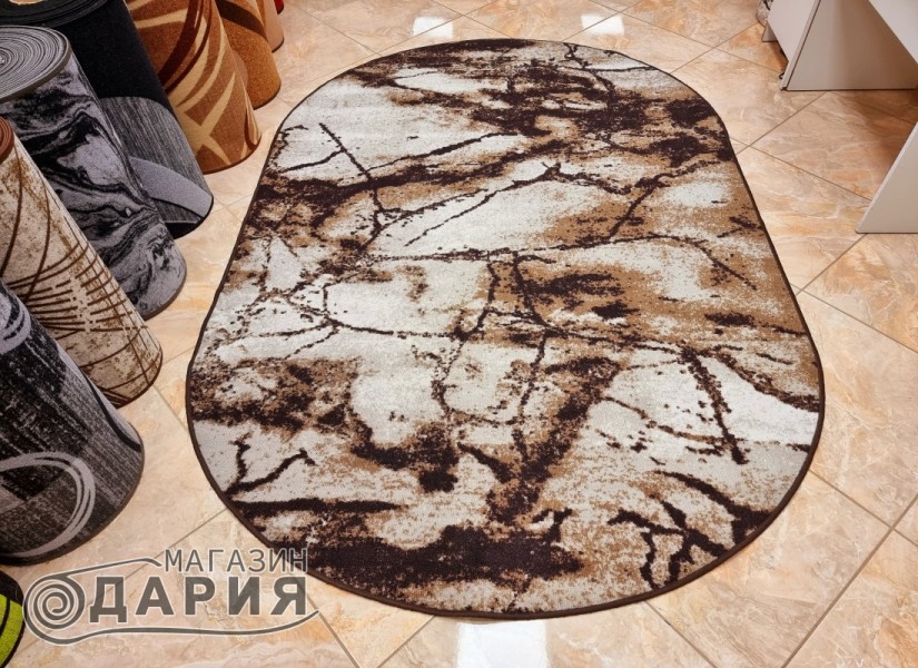 Мокетен килим ERIKA 8016 beige елипса